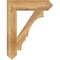 Ekena Millwork Balboa Arts & Crafts Rough Sawn Bracket, Western Red Cedar, 6"W x 28"D x 36"H BKT06X28X36BOA03RWR - alternate 3